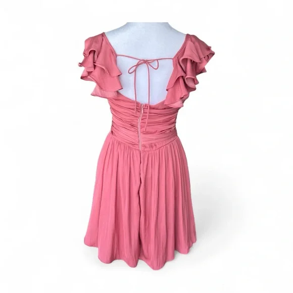 NWOT Musette Ruffle Shoulder Wrap Dress - Picture 5 of 9